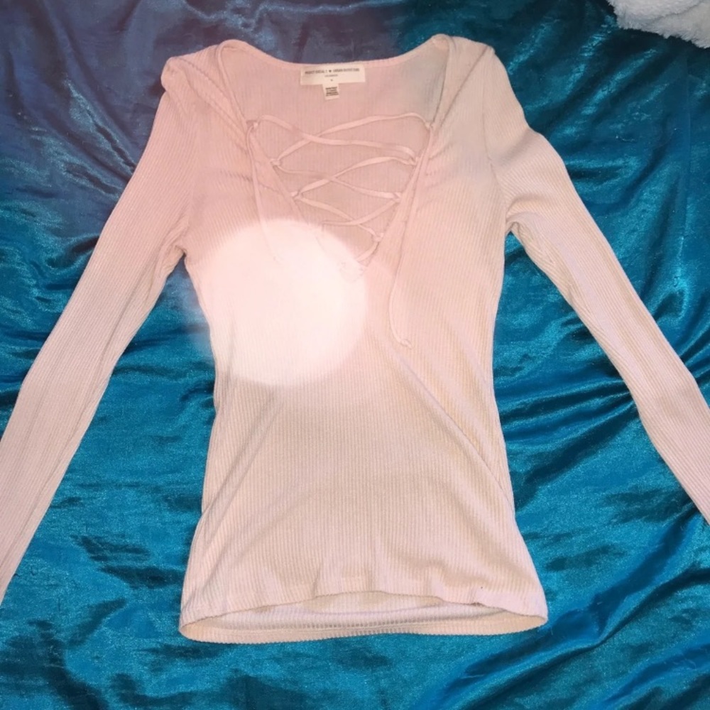 Light pink long sleeve shirt